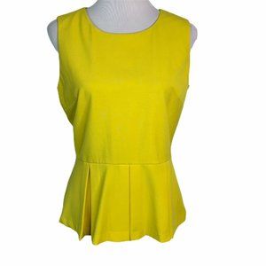 Calvin Klein- Peplum Pleated Back Zip Blouse Top